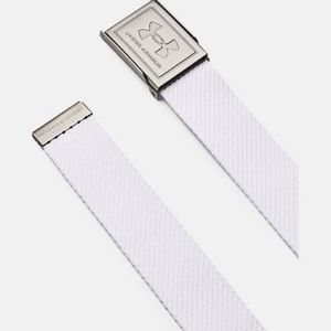 Under Armour mens, white golf belt.